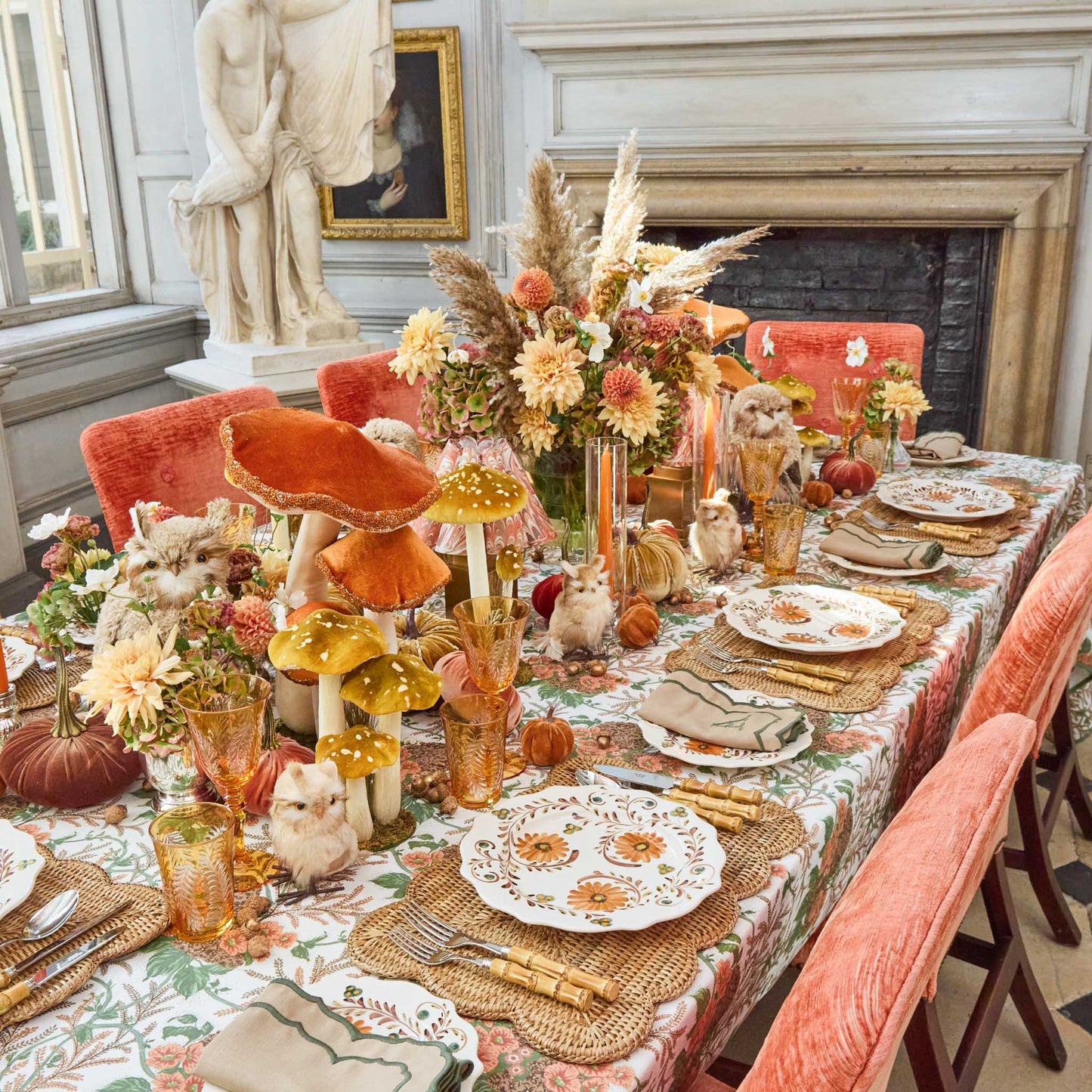 Autumn Flowers Dinner Plate