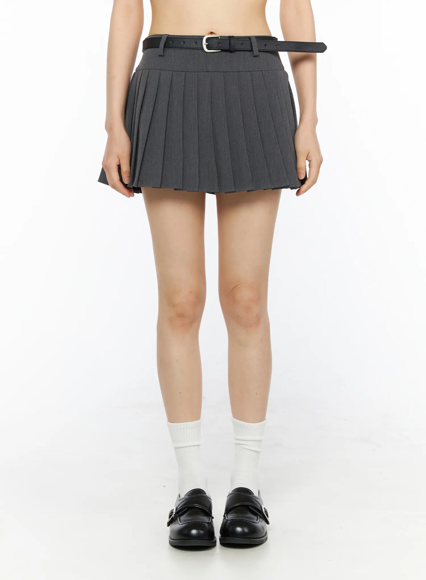 Belted Pleated Skirt CU530