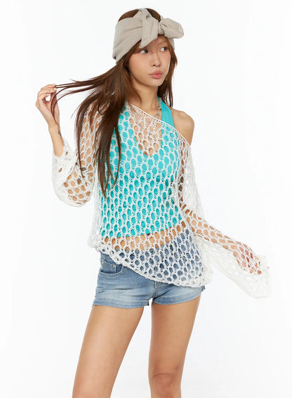 Chic Mesh Long Sleeve Top CU517