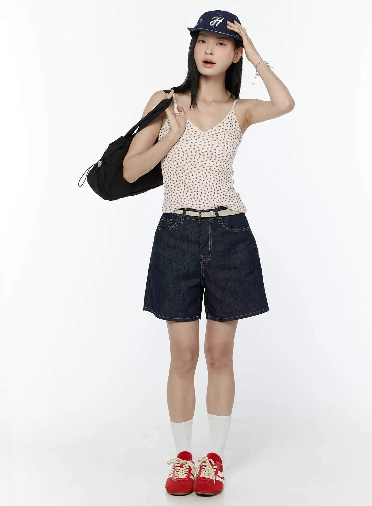 Classic High-Waist Denim Shorts IU505