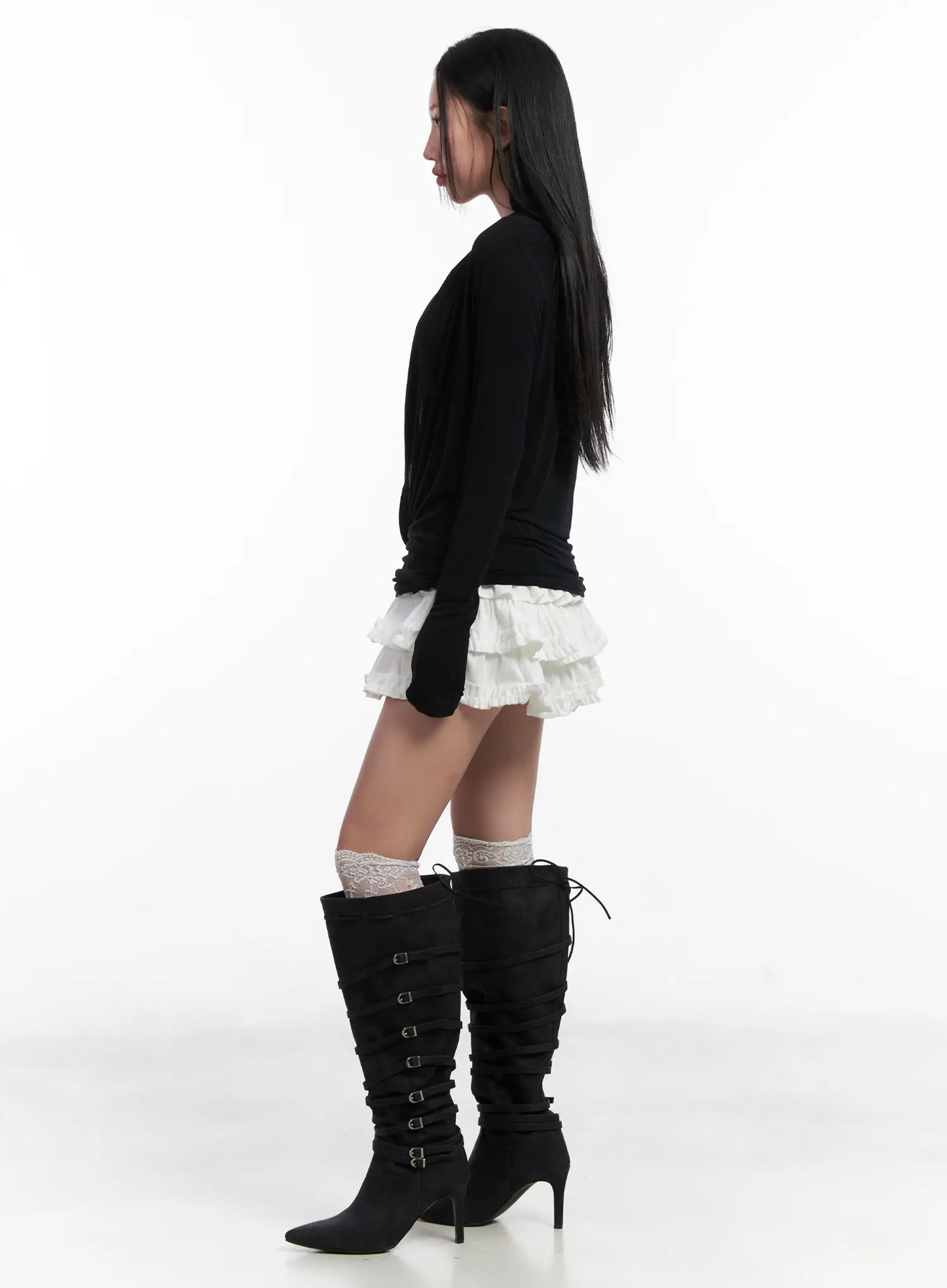 Casual V-Neck Long Sleeve Top CN528