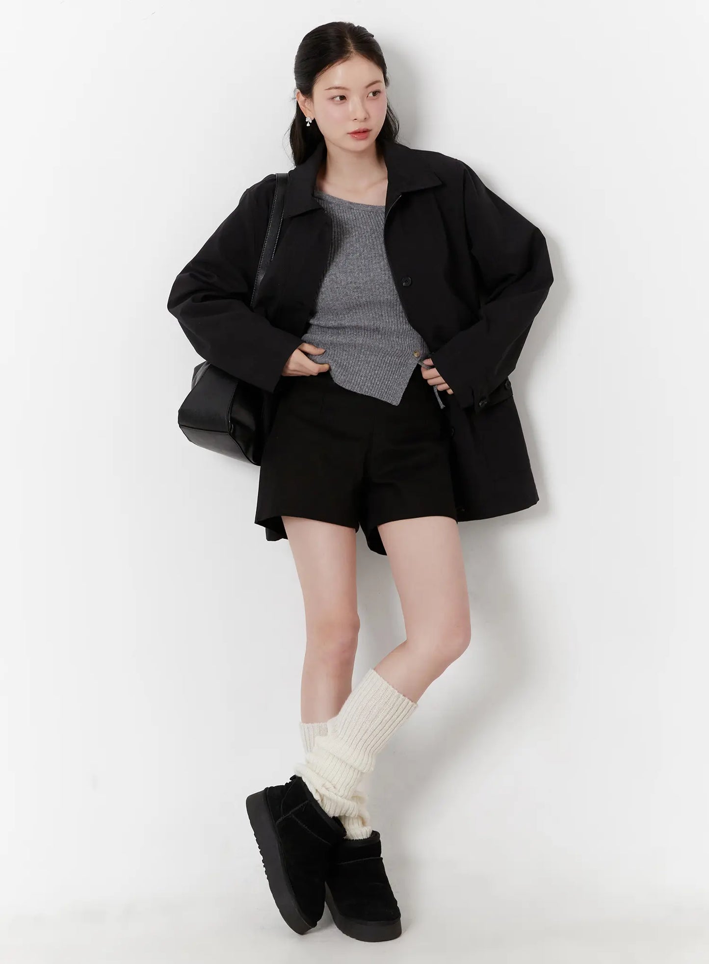 Chic Oversized Cotton Jacket F502