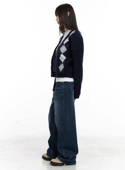 Argyle Brush Cardigan CN521