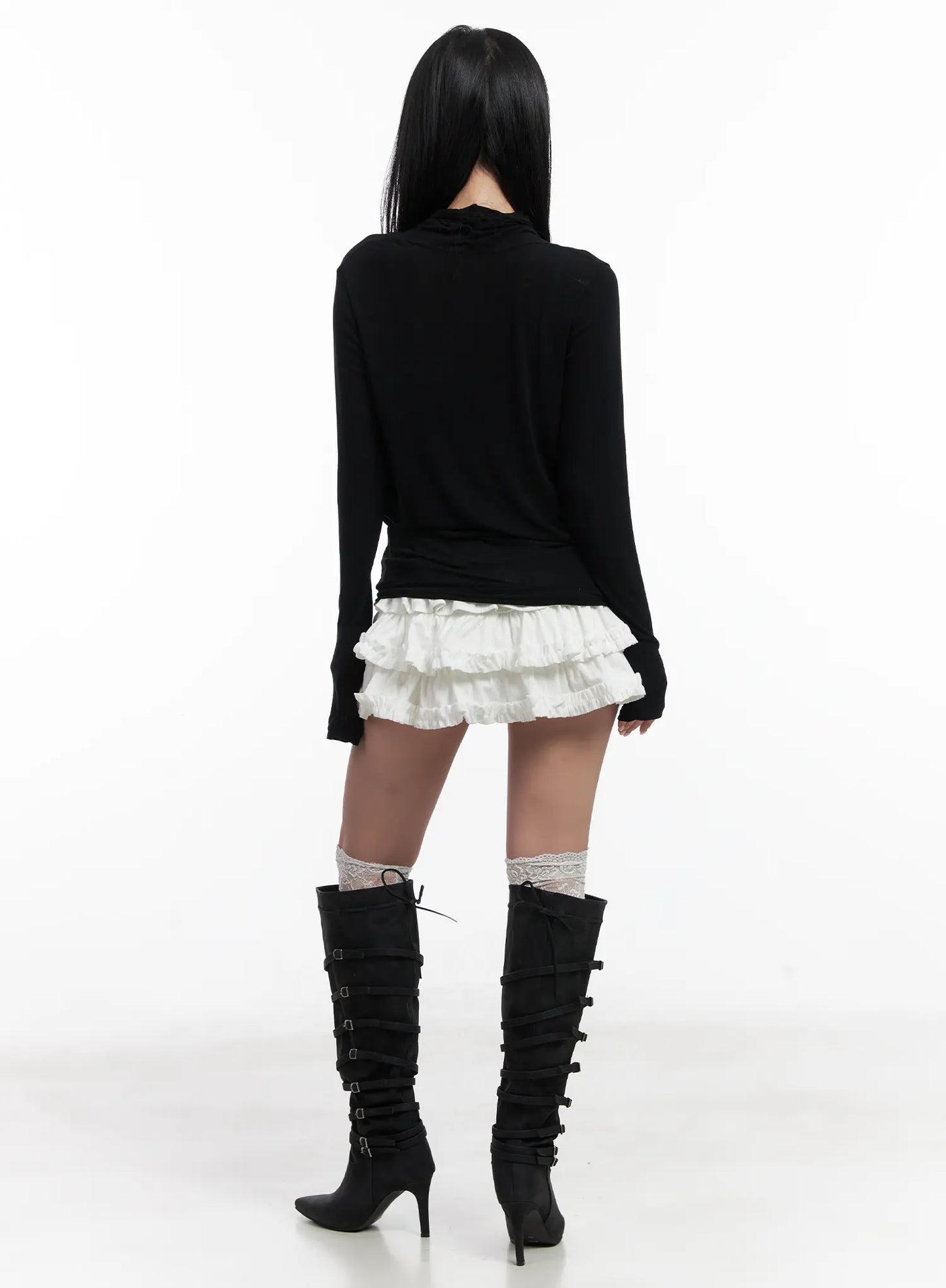 Casual V-Neck Long Sleeve Top CN528