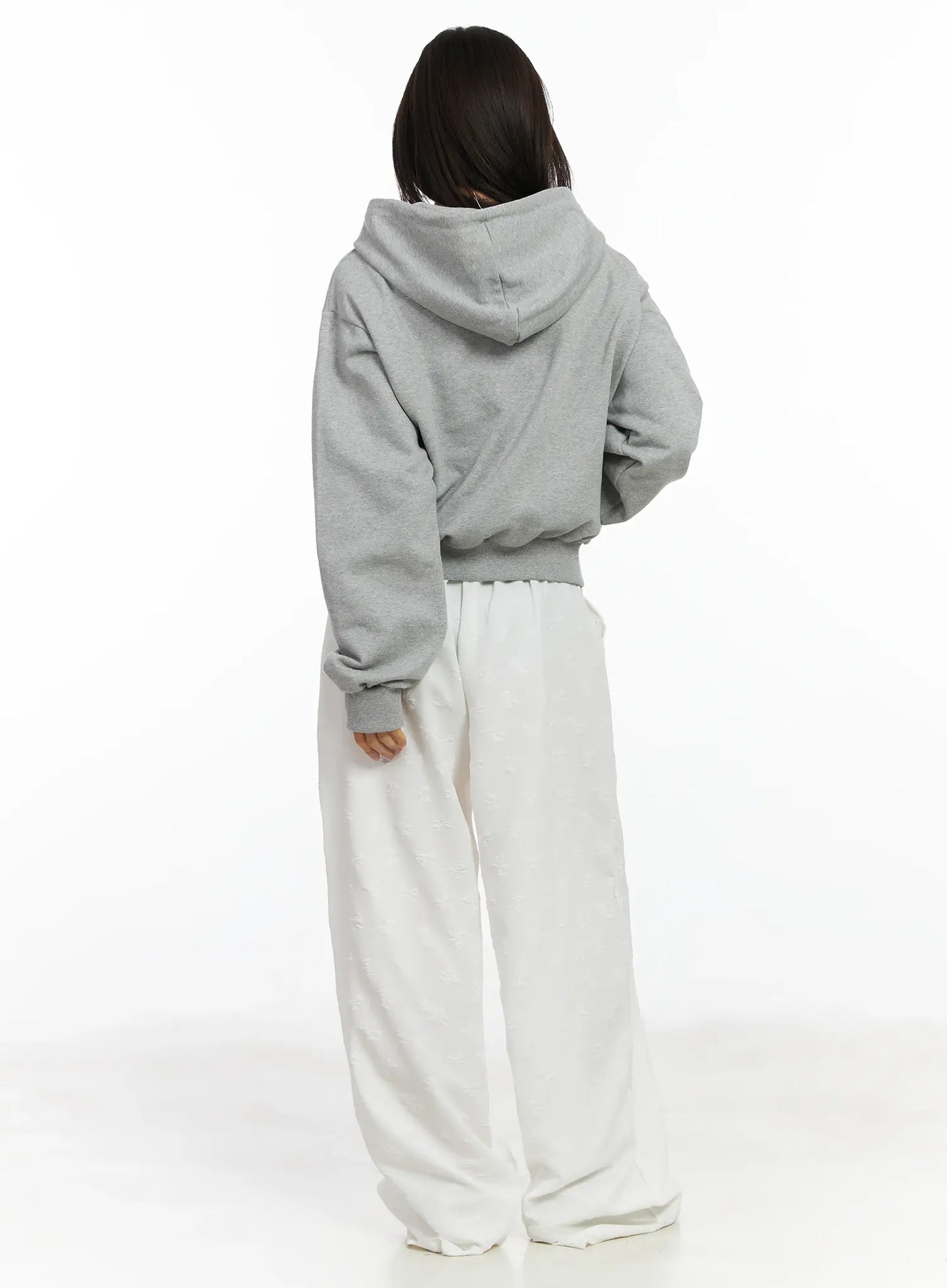 Bow Embossed Wide Pants IF525