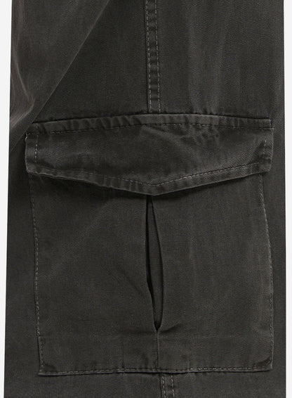 Cargo Washed Wide-Leg Sweatpants IY502
