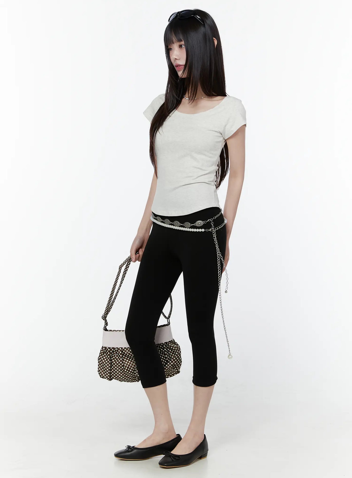 Basic Scoop Neck Short Sleeve Tee CU508