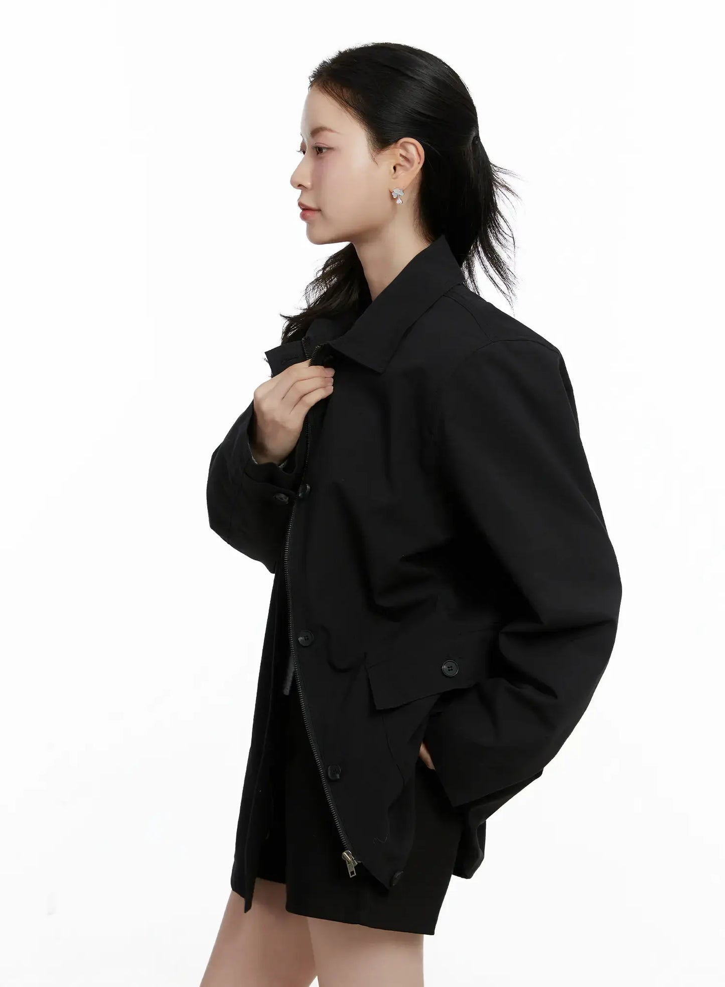 Chic Oversized Cotton Jacket F502