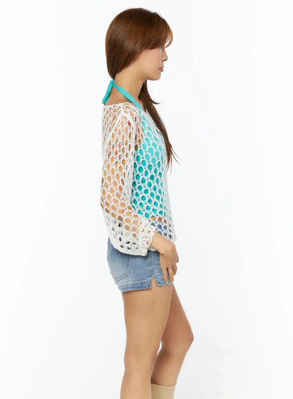 Chic Mesh Long Sleeve Top CU517