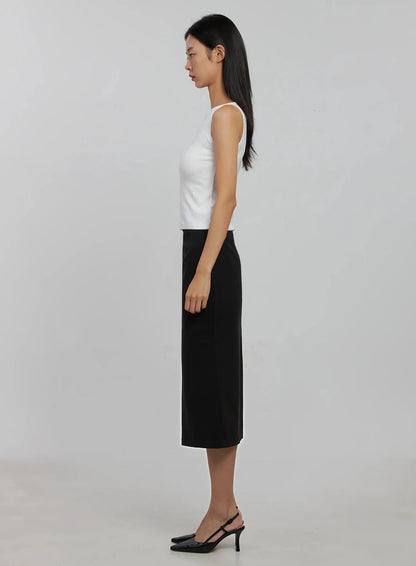 Boatneck Crop Tank Top IJ508