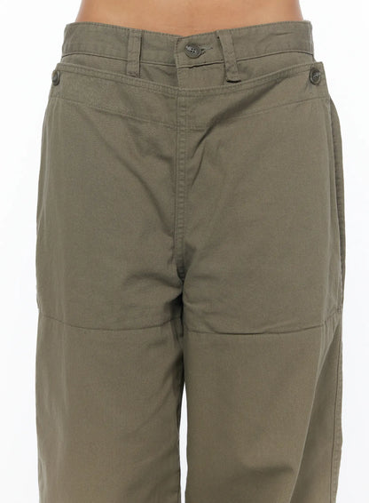 Adjustable Wide Leg Cargo Pants CA516