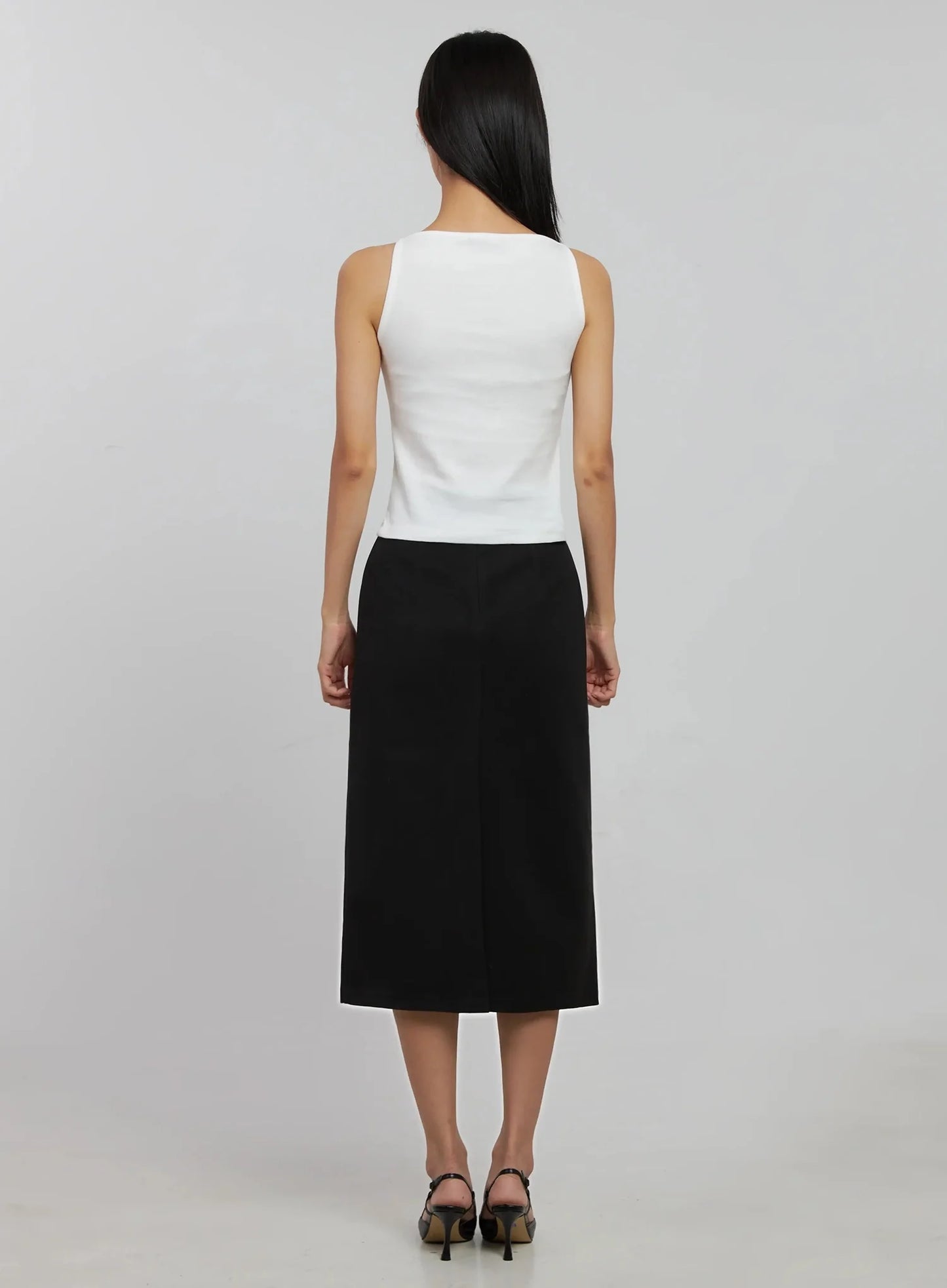 Boatneck Crop Tank Top IJ508