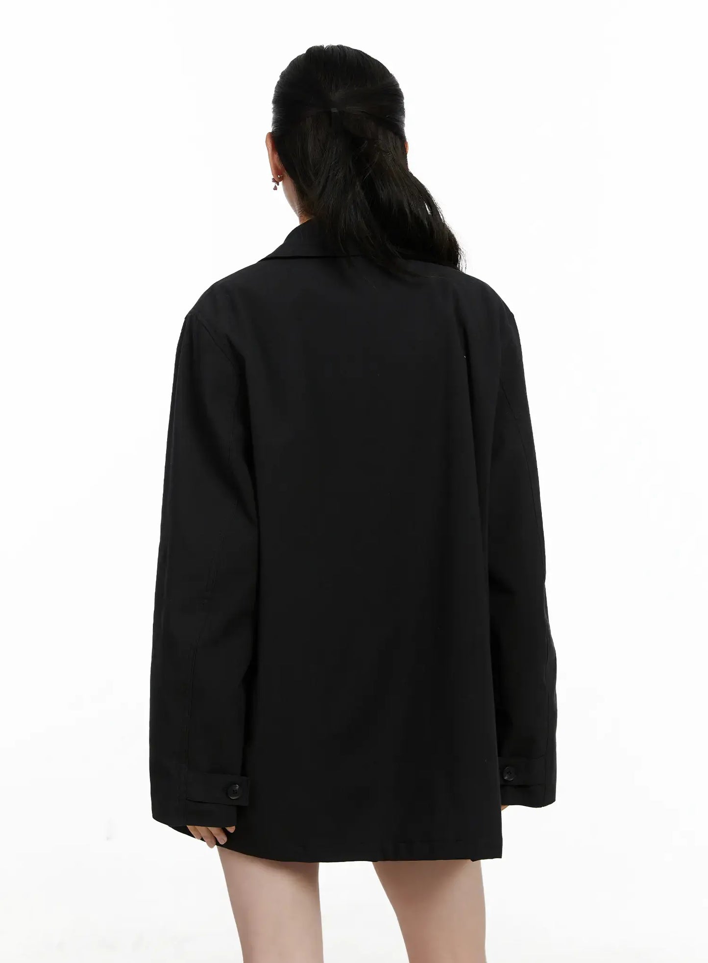Chic Oversized Cotton Jacket F502