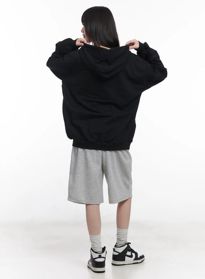 "88" Oversized Zip-Up Hoodie CU519