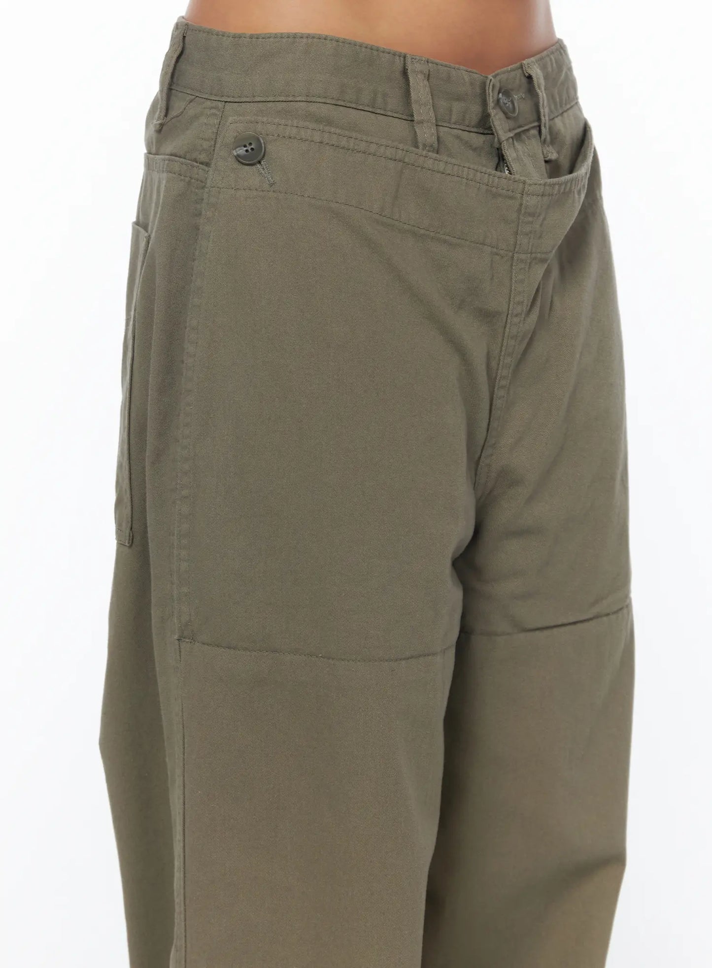 Adjustable Wide Leg Cargo Pants CA516