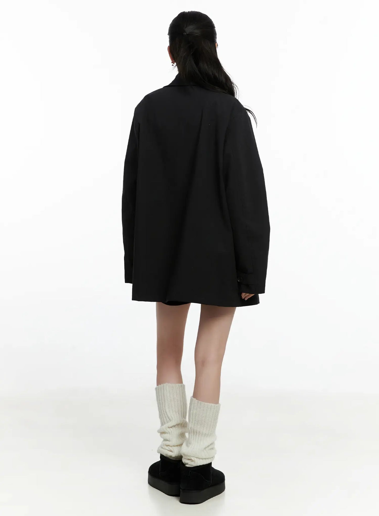 Chic Oversized Cotton Jacket F502