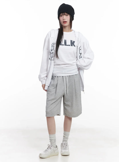 "88" Oversized Zip-Up Hoodie CU519