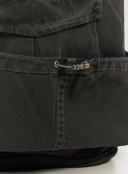 Cargo Washed Wide-Leg Sweatpants IY502