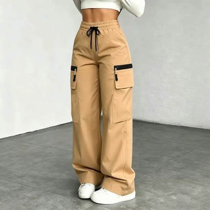 Women’s Lightweight Cargo Pants – Relaxed Fit with Multiple Utility Pockets