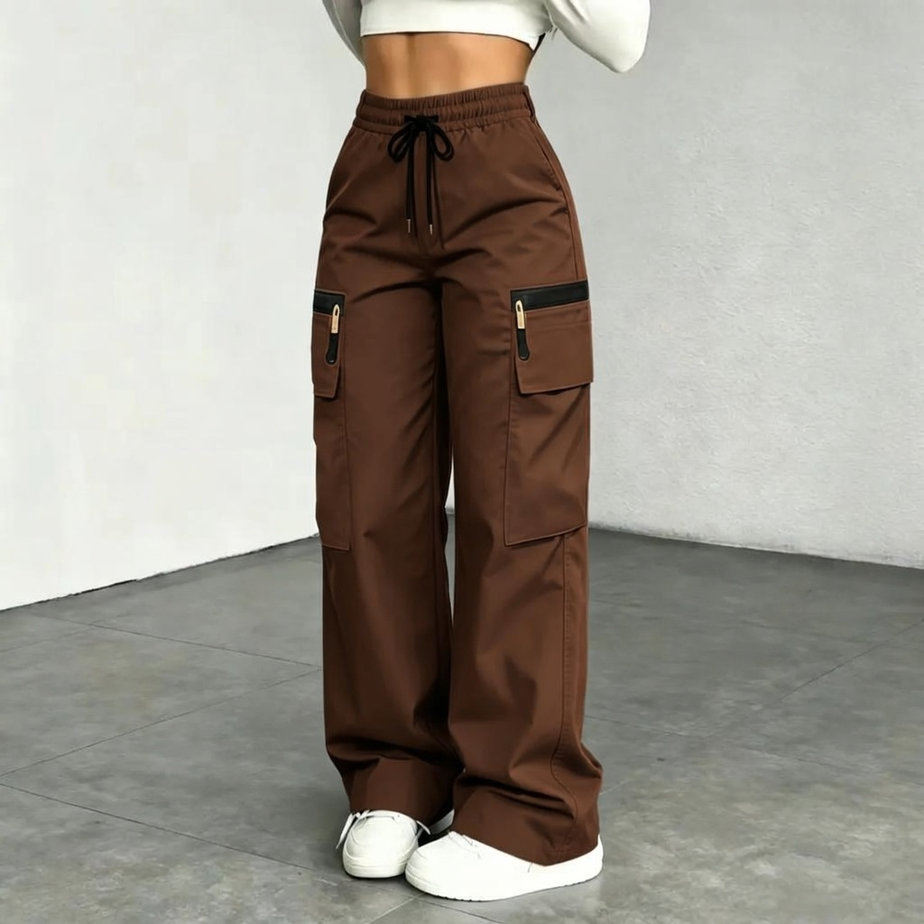 Women’s Lightweight Cargo Pants – Relaxed Fit with Multiple Utility Pockets