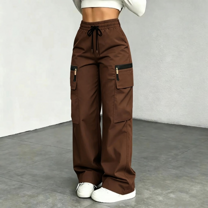 Women’s Lightweight Cargo Pants – Relaxed Fit with Multiple Utility Pockets