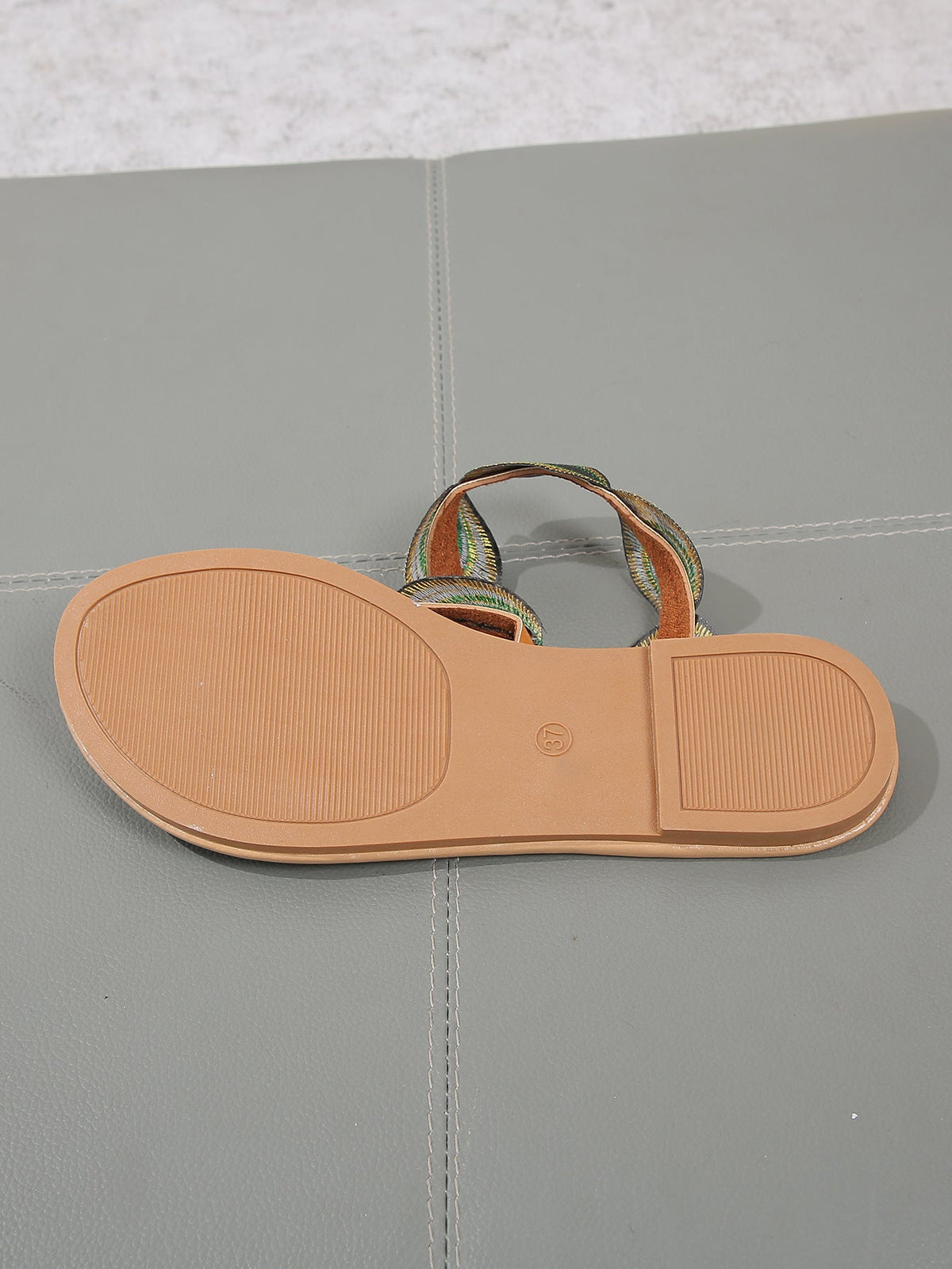 Peacock Eye Hair Beach Slippers Women