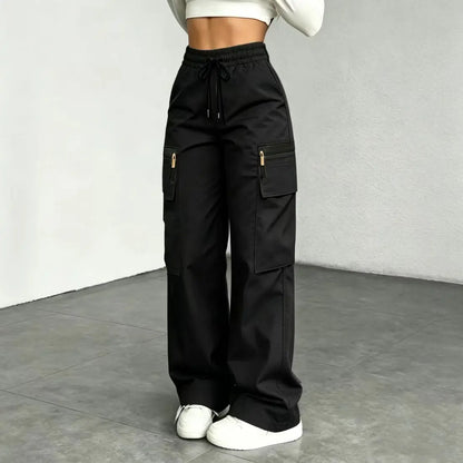 Women’s Lightweight Cargo Pants – Relaxed Fit with Multiple Utility Pockets
