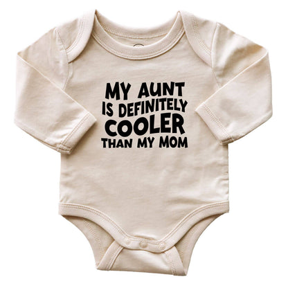 My Aunt's Cooler Long Sleeve Graphic Bodysuit | Natural