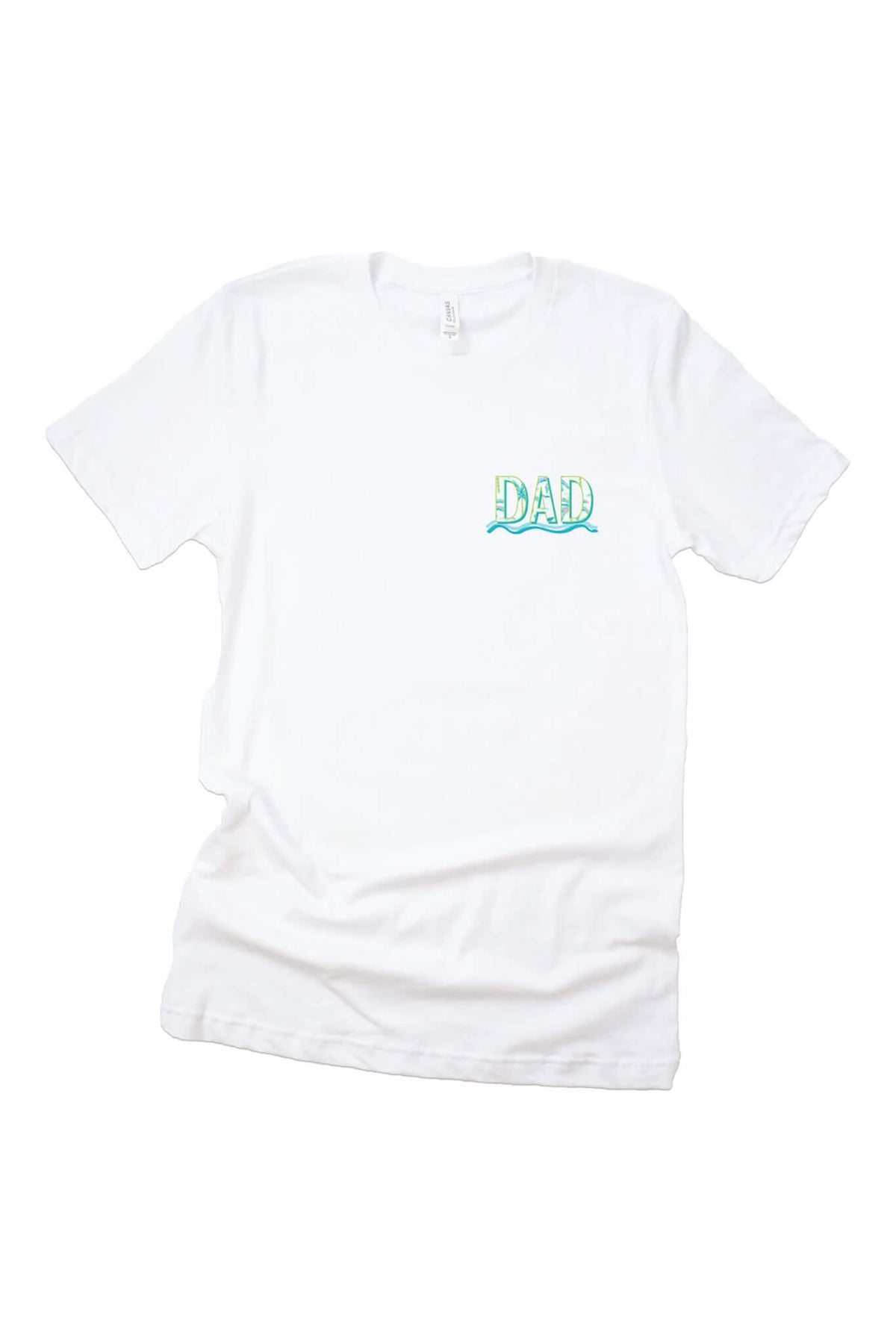 Blue Lagoon Dad Graphic Tee | White