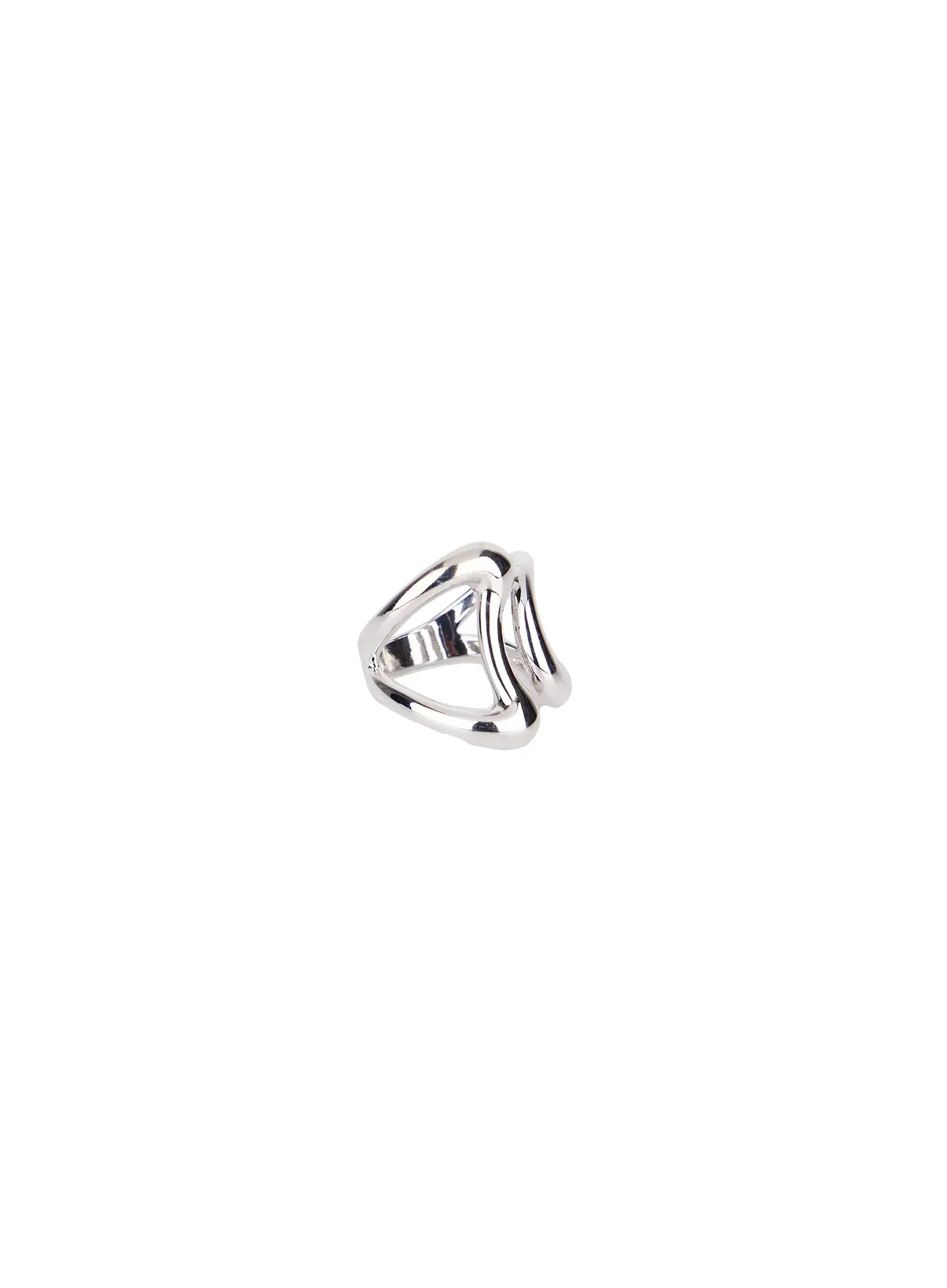 Abstract Double Twist Cuff Ring IM531