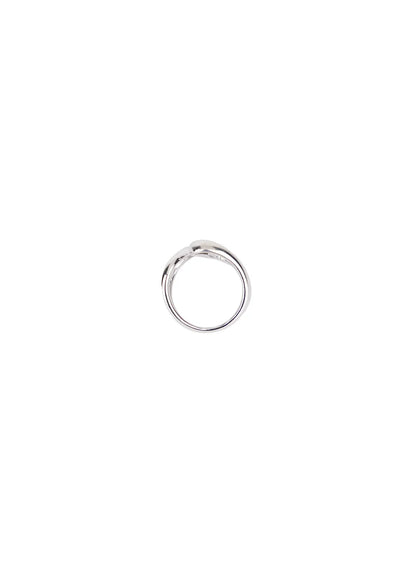 Abstract Double Twist Cuff Ring IM531