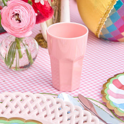 Pink Party Melamine Glasses (Set of 4)