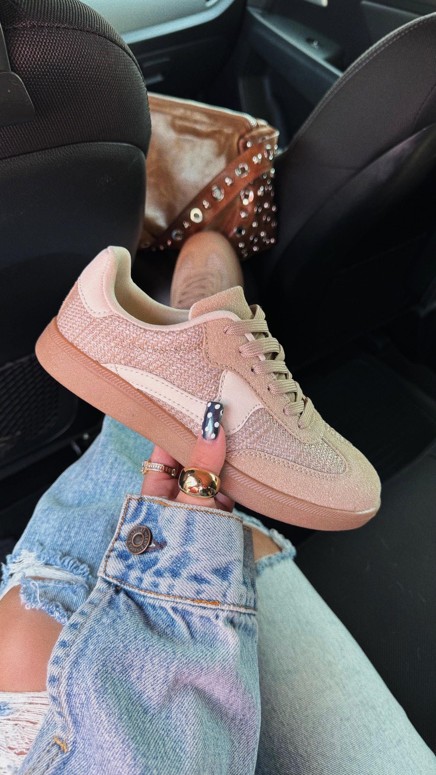 Piper Lace Up Sneakers - Taupe