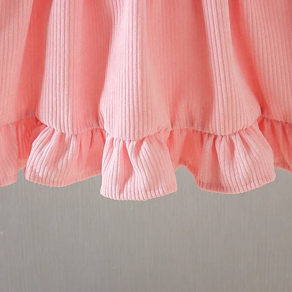Baby Clothes Girl Spring And Autumn Bear And Cherry Pattern Baby Dresses Cute Casual Baby Girl Dress Kids' Princess Dresses