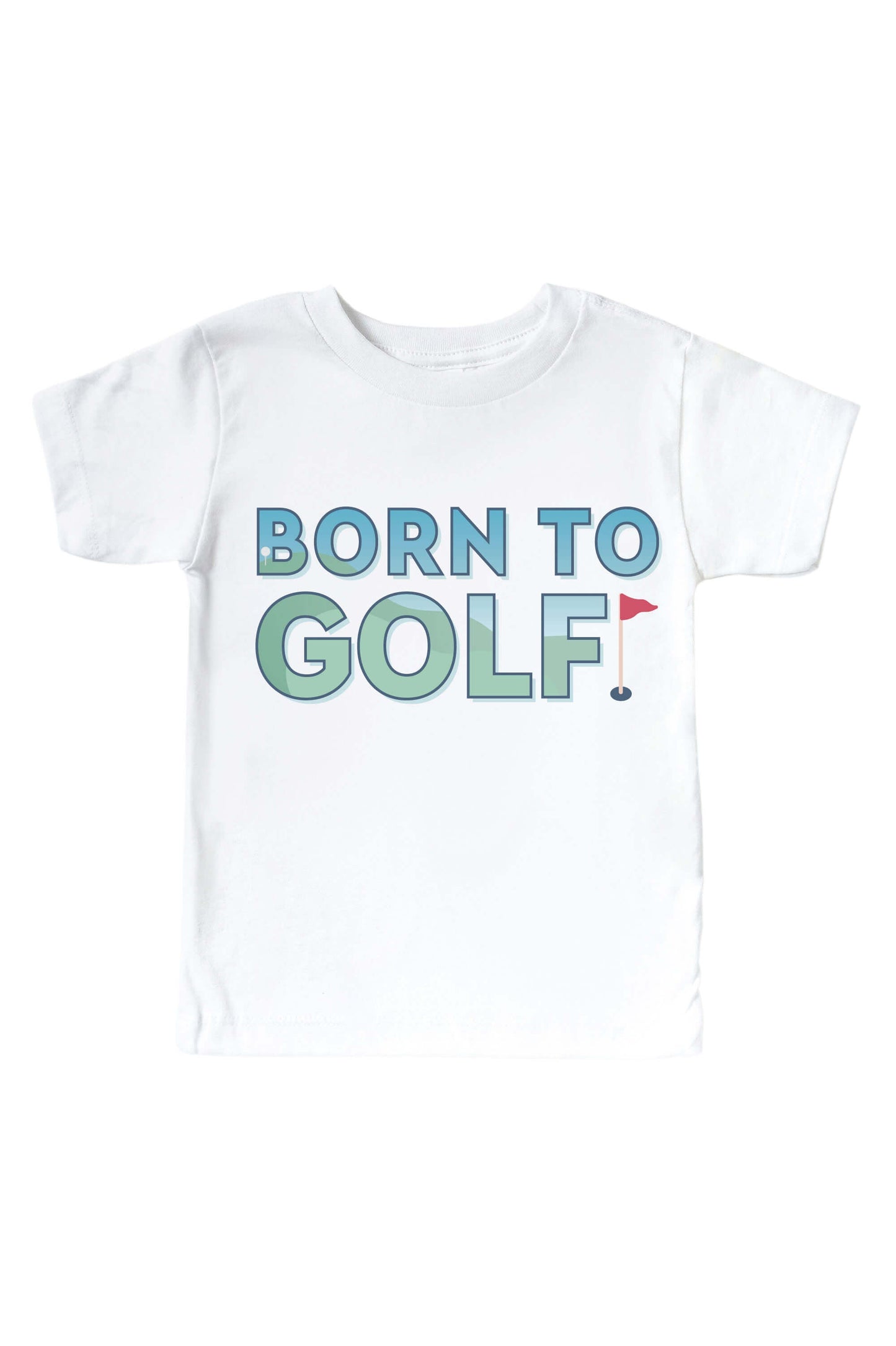 Born To Golf Graphic Bodysuit & Kids Tee | White