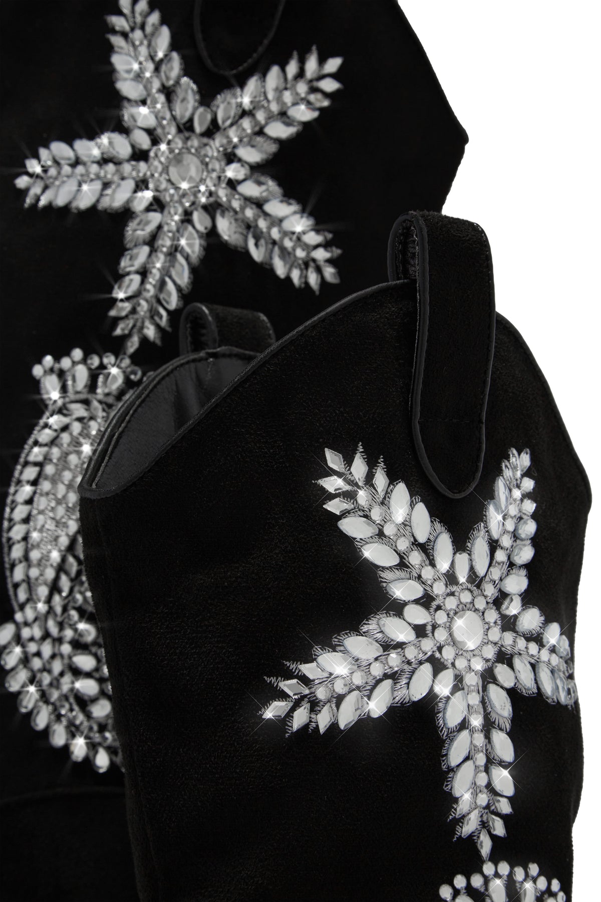Rock The Rodeo Embellished Cowgirl Boots - Black