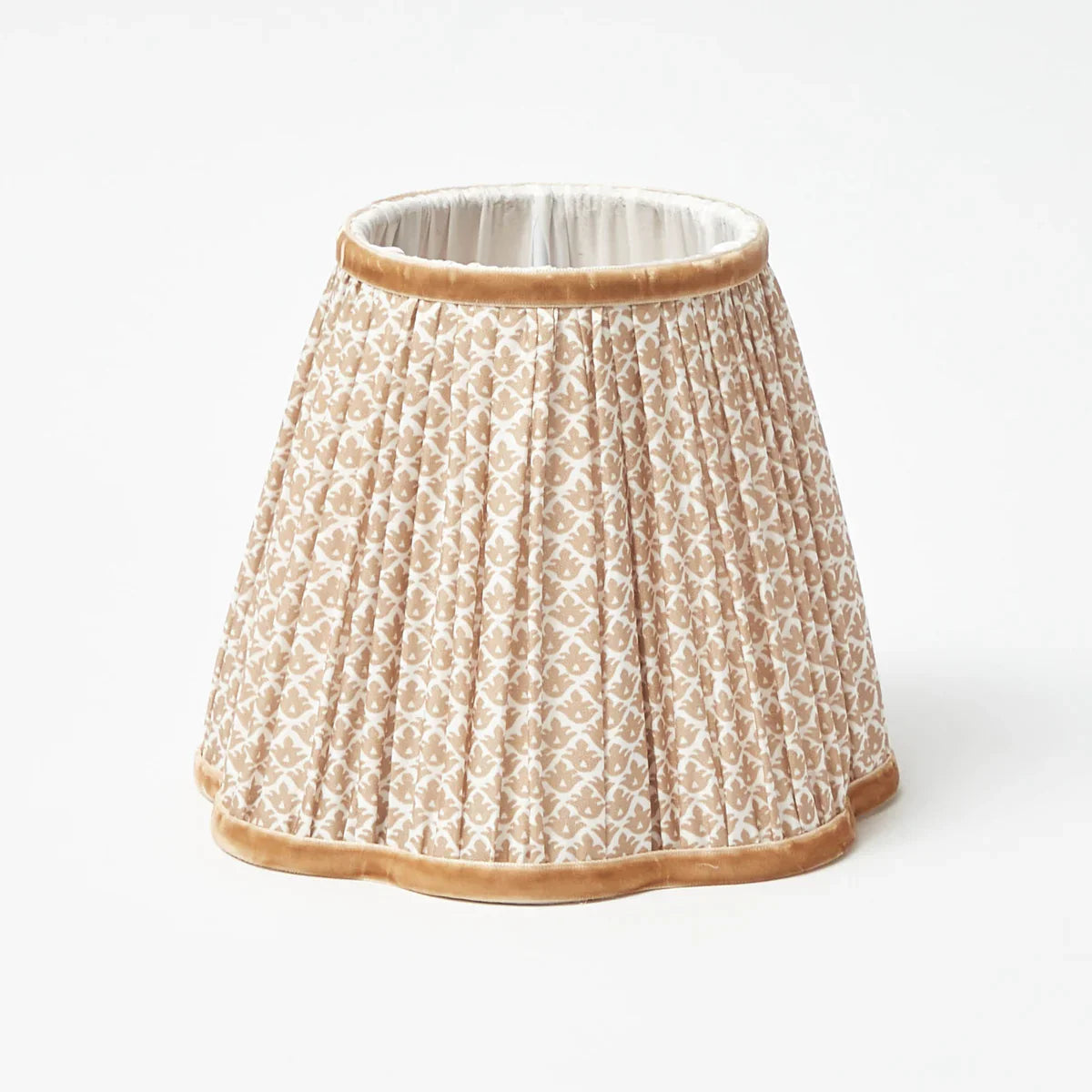 Tall Rechargeable Lamp with Putty Lotus Shade (18cm)