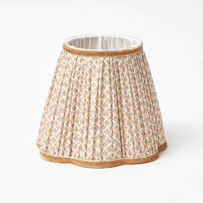 Tall Rechargeable Lamp with Putty Lotus Shade (18cm)