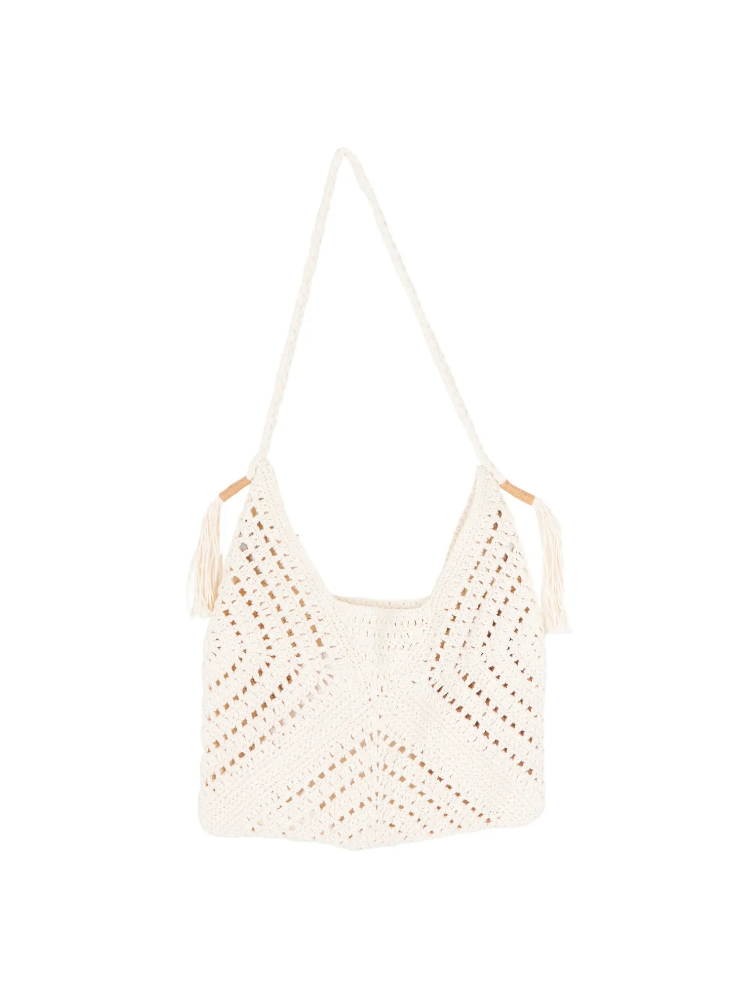 Bohemian Knit Tassel Shoulder Bag CY528