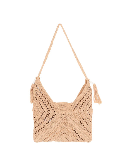 Bohemian Knit Tassel Shoulder Bag CY528