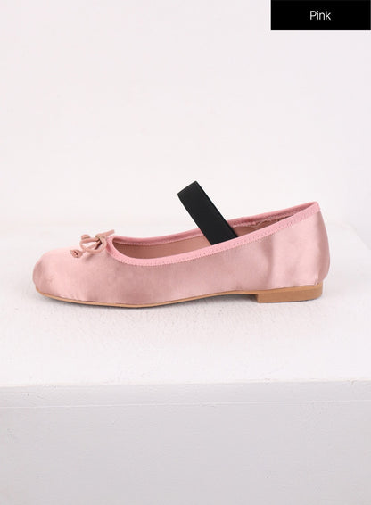 Bow-Decor Mary Jane Ballet Flats CJ423