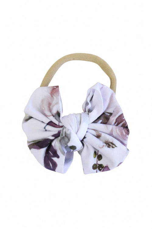 Demi Floral Knit Bow Headband