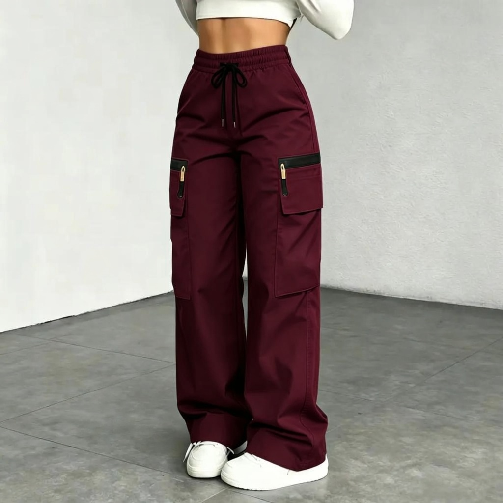 Women’s Lightweight Cargo Pants – Relaxed Fit with Multiple Utility Pockets