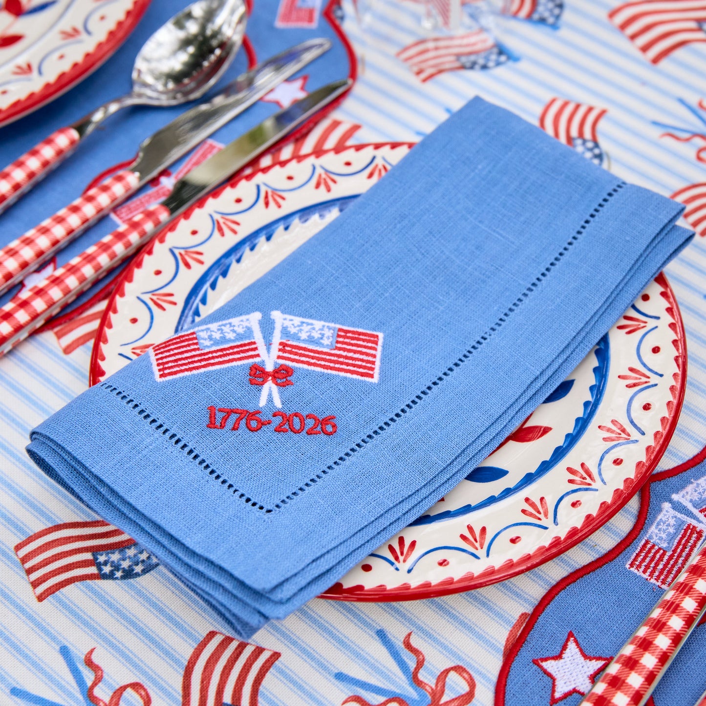 Fourth of July Placemats & Napkins (Set of 4)