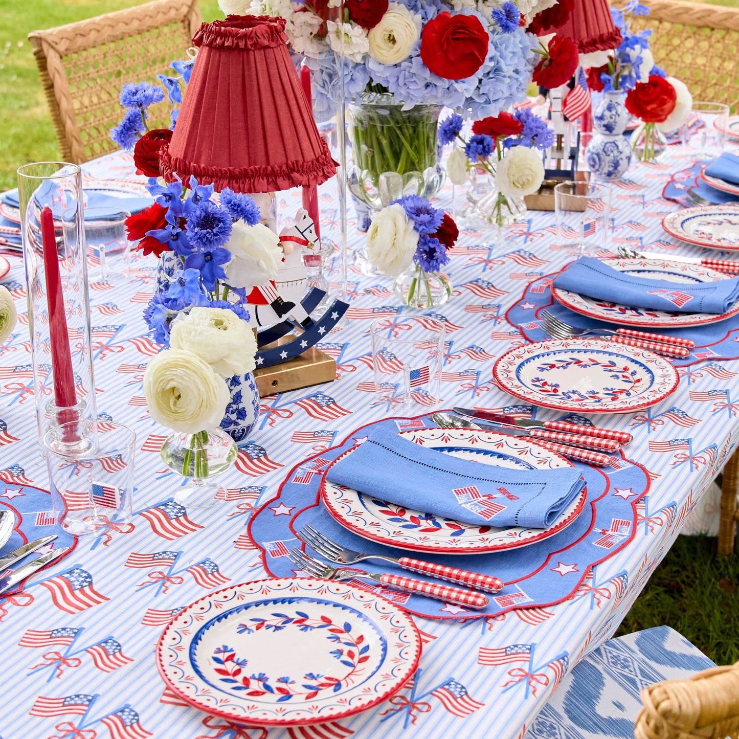 Fourth of July Placemats & Napkins (Set of 4)