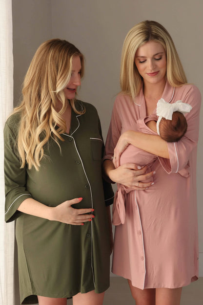 Labor & Delivery Nightgown | Mauve