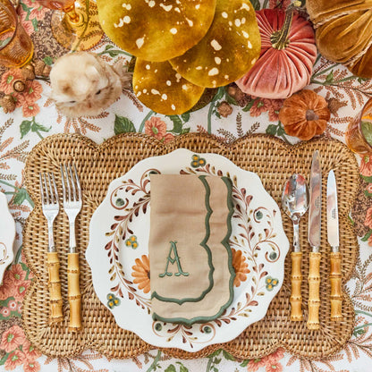 Sand & Green Elizabeth Napkins (Set of 4)