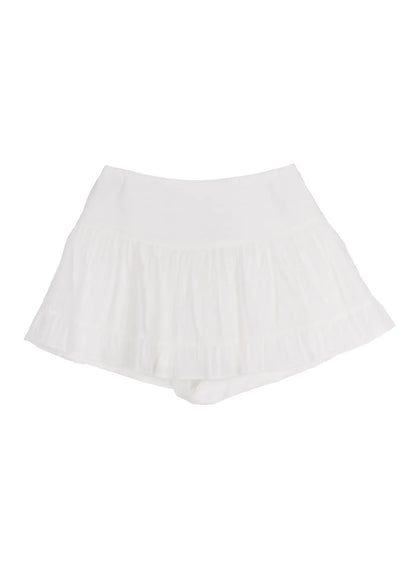Basic Frill Flare Mini Skirt IU525