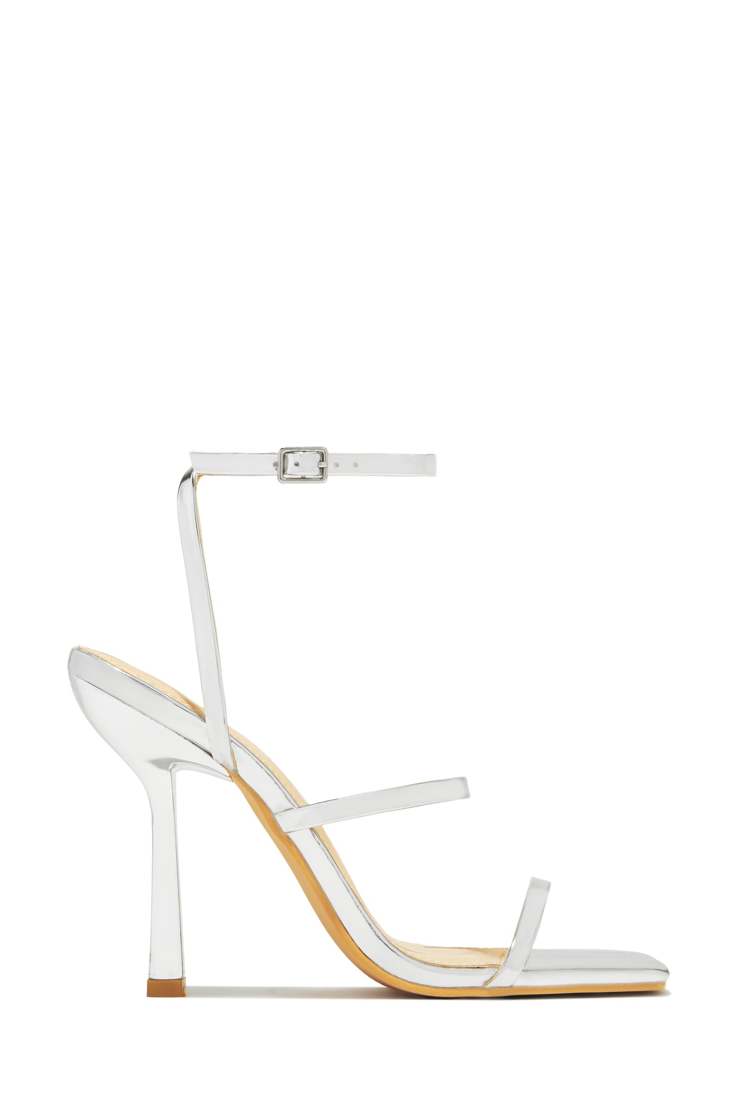 Jenny Single Sole High Heels - Silver