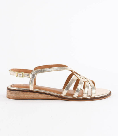 Seychelles Sunflower Fields Leather Wrap Sandals